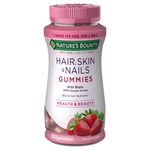 Nature's Bounty - Hair Skin & Nails Gummies strawberry 80 gummies