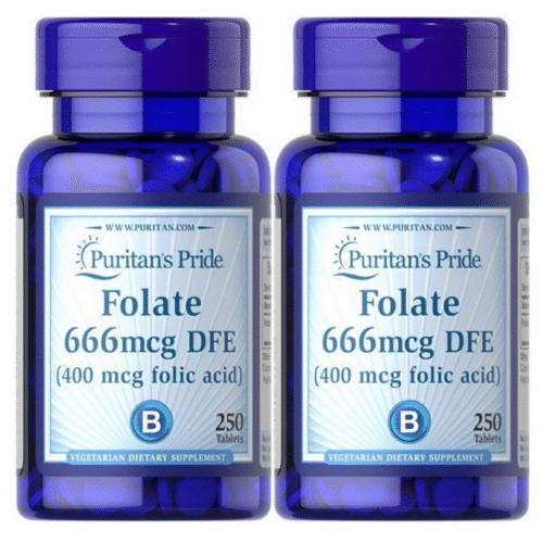 Puritan’s pride 666mcg DFE (400mcg folic acid) 250 tablets