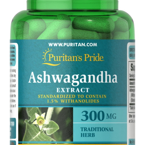 Puritan's Pride Ashwagandha Standardized Extract 300 mg 50 capsules
